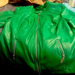 ALFANI Leather Jacket size OX